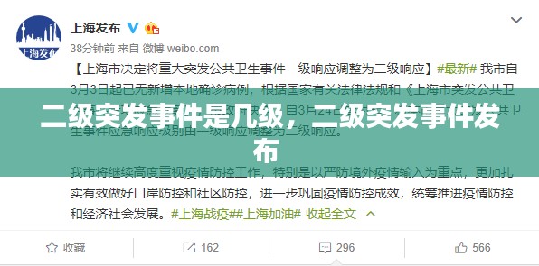 二级突发事件是几级，二级突发事件发布 