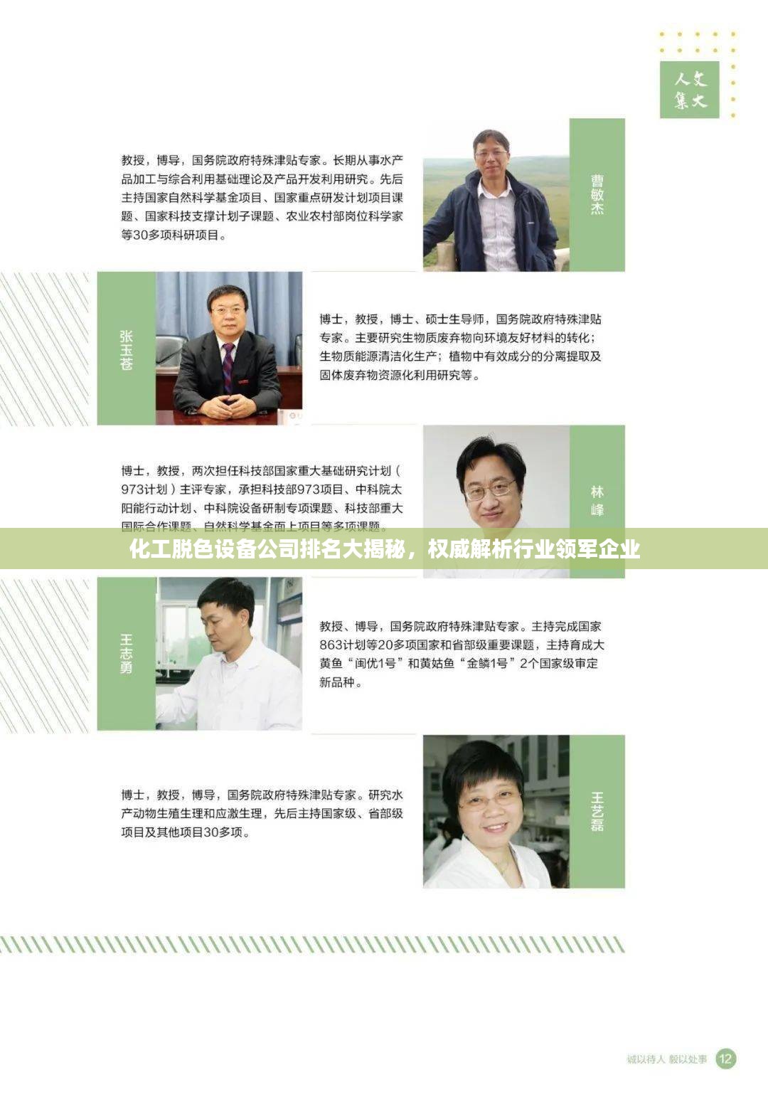 化工脱色设备公司排名大揭秘，权威解析行业领军企业