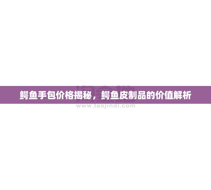 鳄鱼手包价格揭秘，鳄鱼皮制品的价值解析